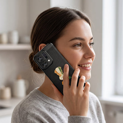Oppo Reno 14 5G Tri-Color Satyamev Jayate Mesh Electroplated Heat Dissipation Case