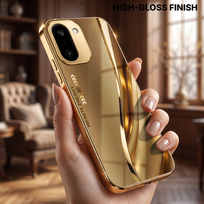 OnePlus 15R 5G Luxury Infinity Energy Gold Electroplated Glass Phone Case