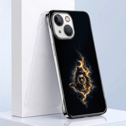 iPhone 15 5G Devine Mahadev Black Printed  Frameless Back Case