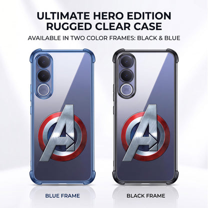 Vivo V70 FE 5G Premium 3D Spot UV Avengers Sticker Shockproof Airbags Case