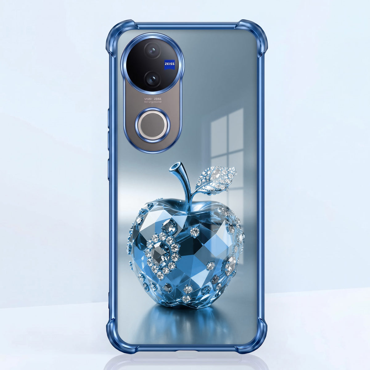 Vivo V50 5G Blue Apple Airbags Printed Back Case