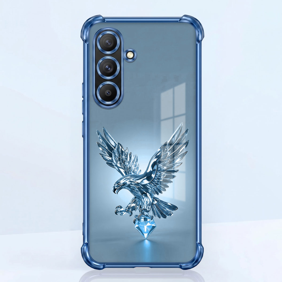 Samsung Galaxy A56 5G Blue Eagle Airbags Printed Back Case