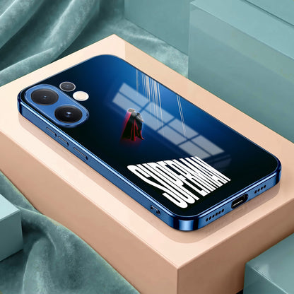 Vivo V60 5G Superman Blue Electroplated Glass Phone Back Case