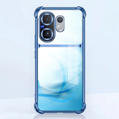 Vivo V60 5G Crystal Blue Dual-Tone Transparent Airbags Case