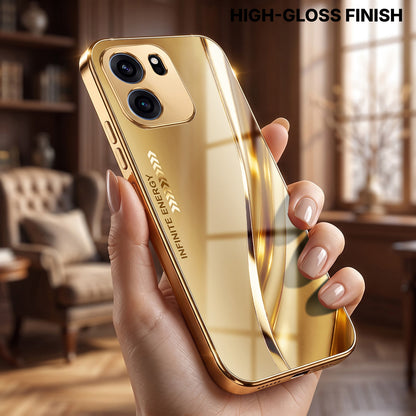 OnePlus Nord CE6 5G Luxury Infinity Energy Gold Electroplated Glass Phone Case