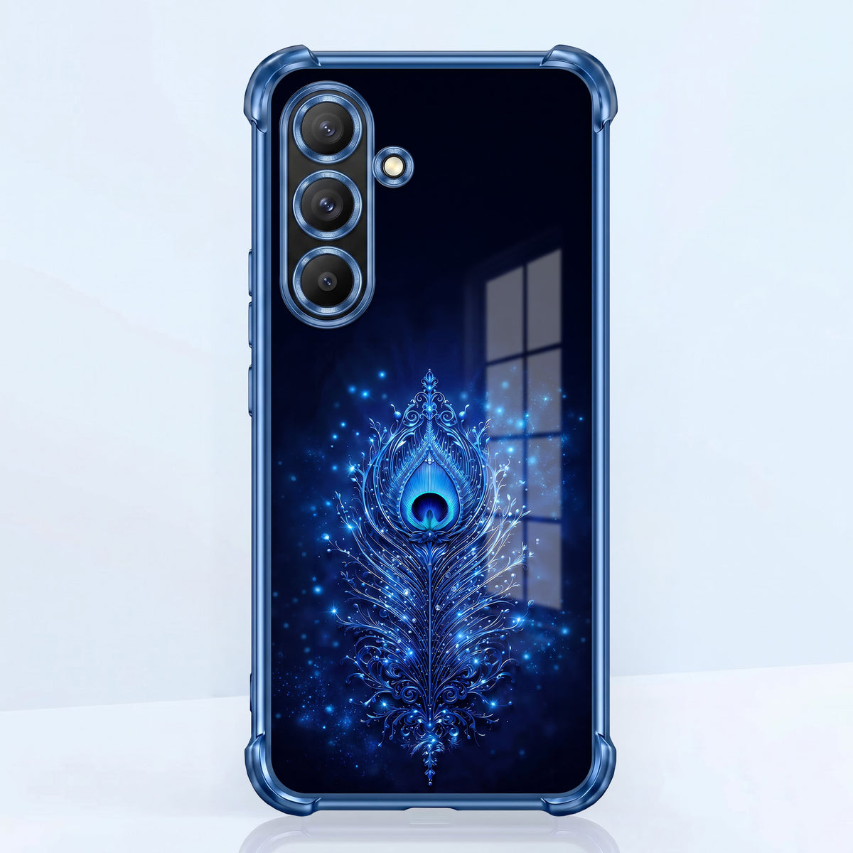 Samsung Galaxy A36 5G Premium Peacock Feather Airbags Printed Back Case