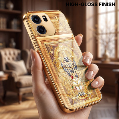 OnePlus Nord CE6 5G Premium Heritage Gold Electroplated Glass Phone Back Case