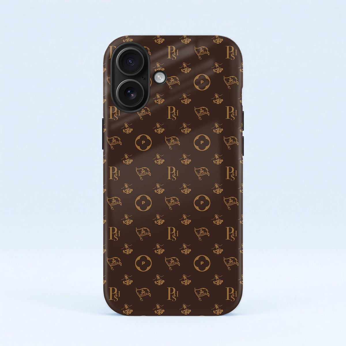 iPhone 16 5G Luxury Monogram Brown Protective Case