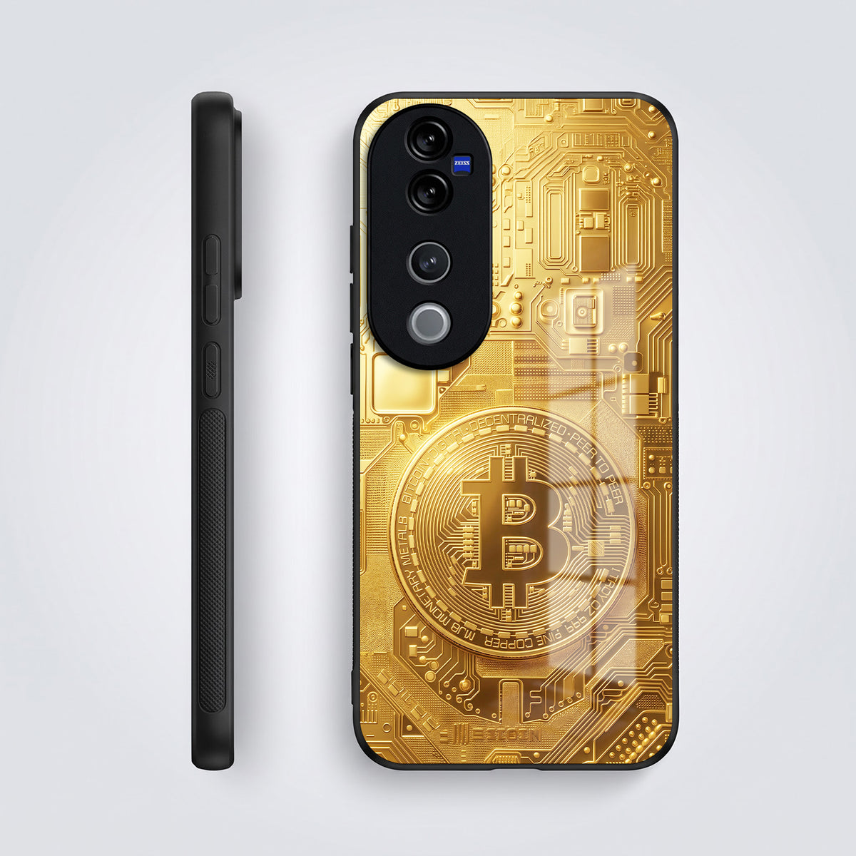 Vivo V50 5G Bitcoin Acrylic Glass Back Case
