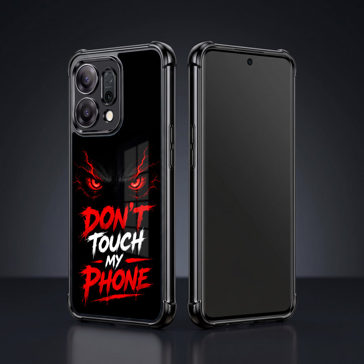 Oppo Reno 14 5G Don't Touch My Phone Airbags Printed Back Case
