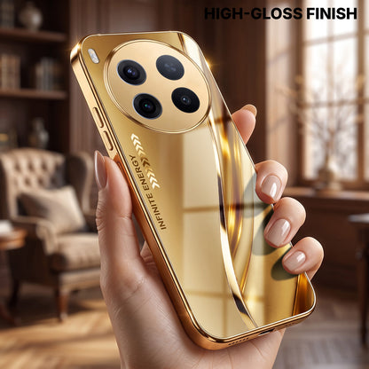 Vivo X300 Pro 5G Luxury Infinity Energy Gold Electroplated Glass Phone Case