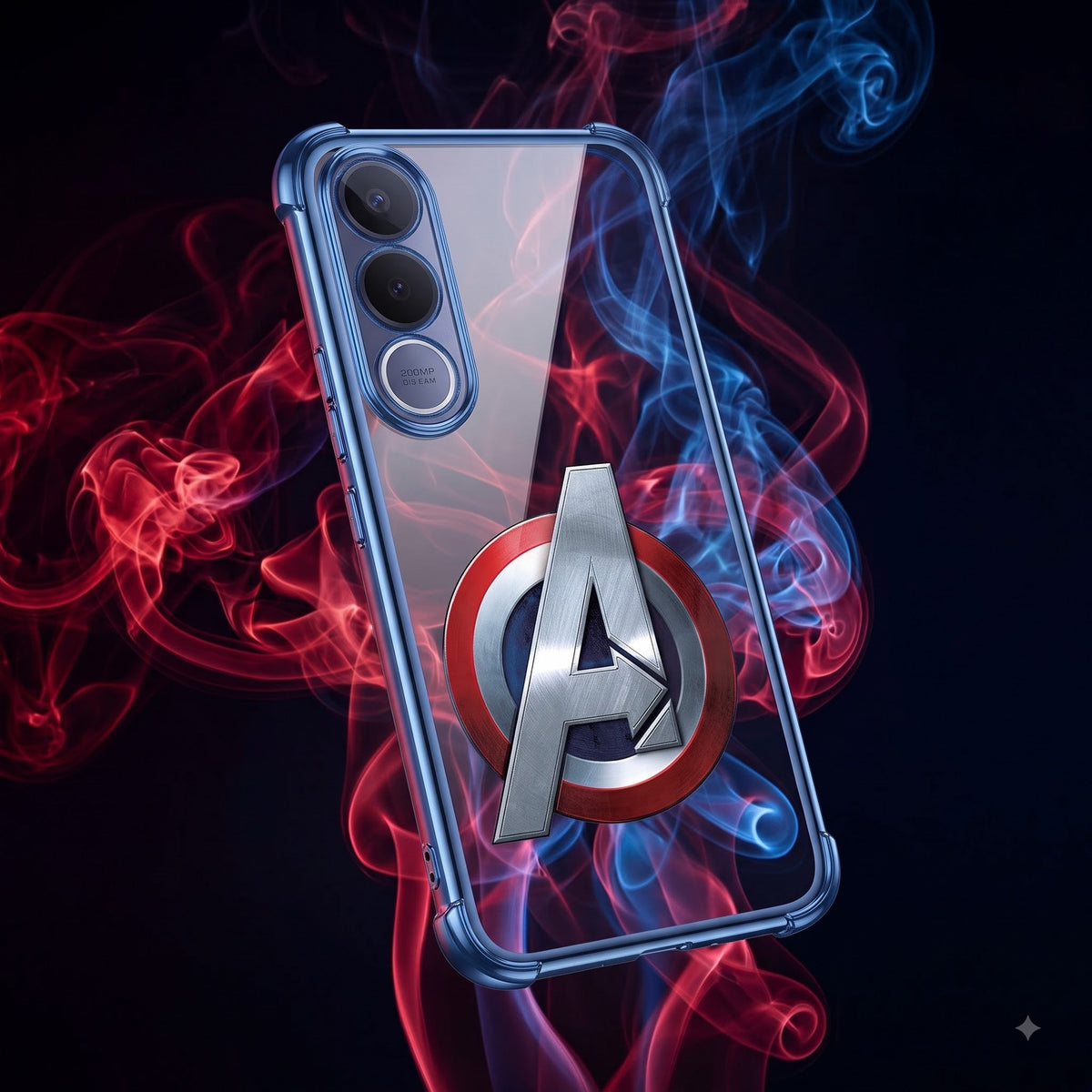 Vivo V70 FE 5G Premium 3D Spot UV Avengers Sticker Shockproof Airbags Case