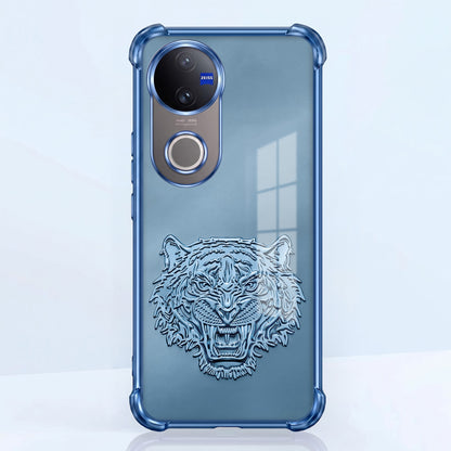 Vivo V50 5G Tiger Face Blue Airbags Printed Back Case