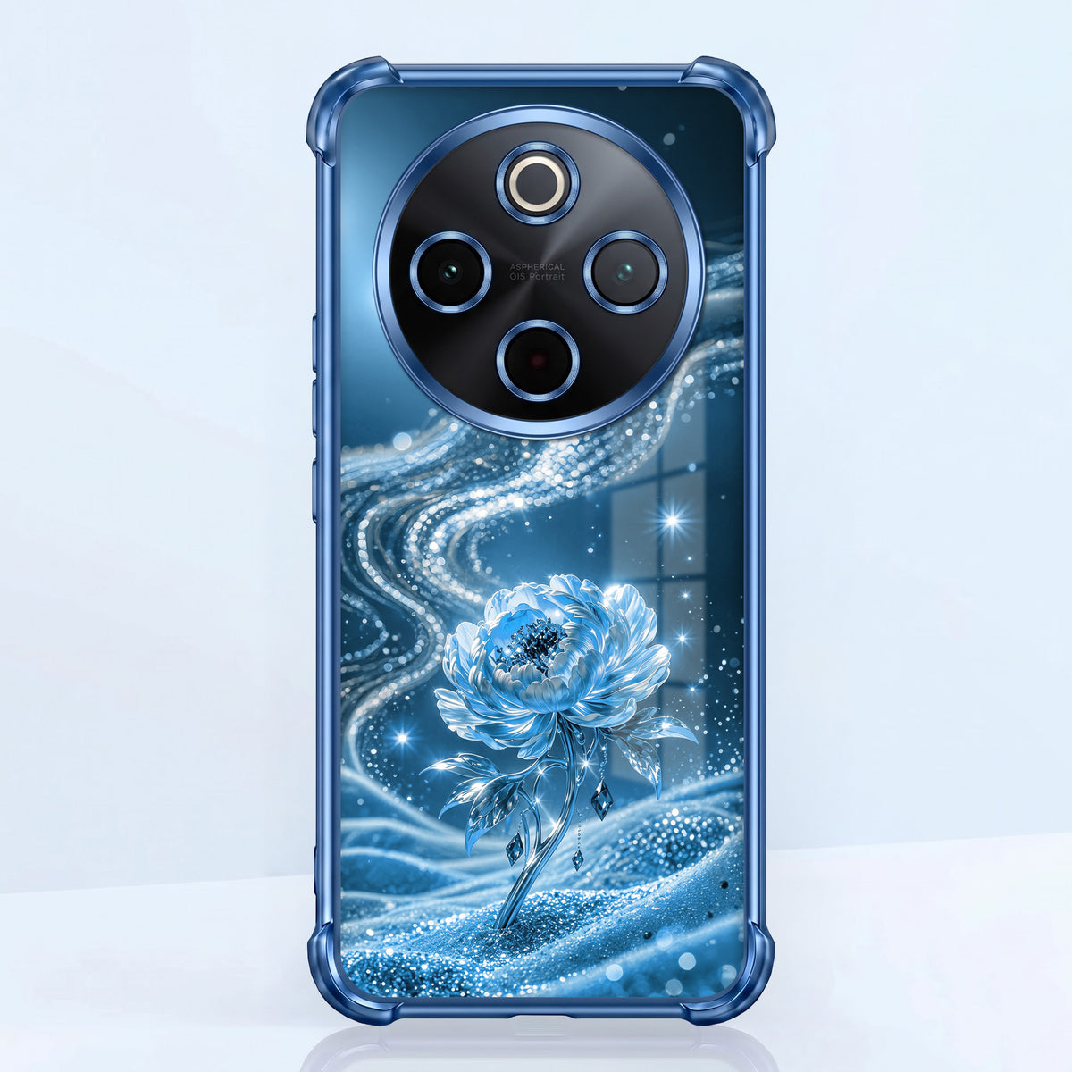 Vivo T4 5G Blue Rose Airbags Printed Back Case