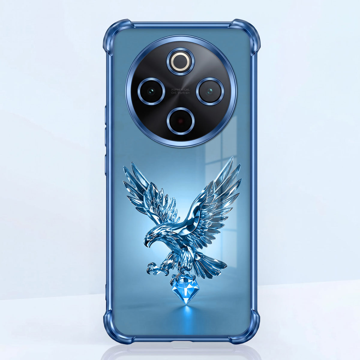 Vivo T4 5G Blue Eagle Airbags Printed Back Case