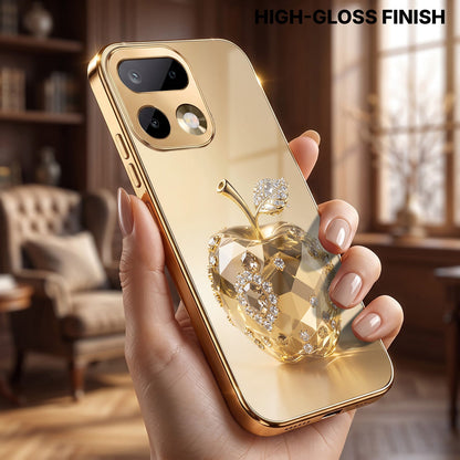 Realme 16 Pro+ 5G Golden Apple Gold Electroplated Glass Phone Back Case