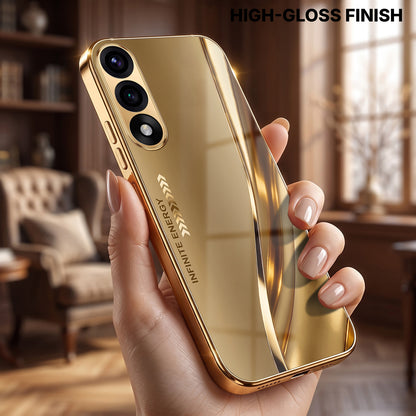 OnePlus Nord 5 5G Luxury Infinity Energy Gold Electroplated Glass Phone Case