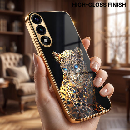 Oneplus Nord 5 5G Panther Gold Electroplated Glass Phone Back Case