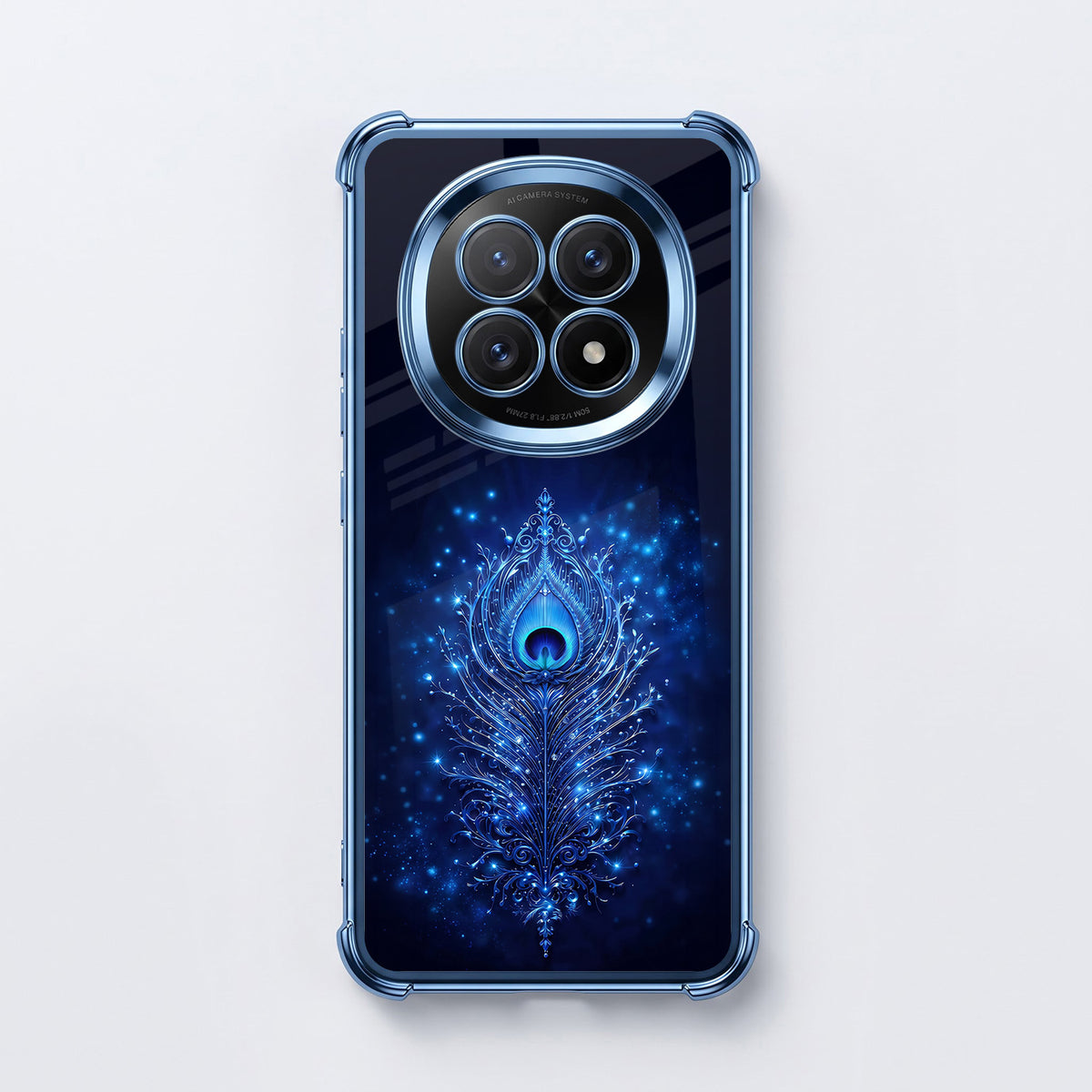 Oppo F29 5G Premium Peacock Feather Airbags Printed Back Case
