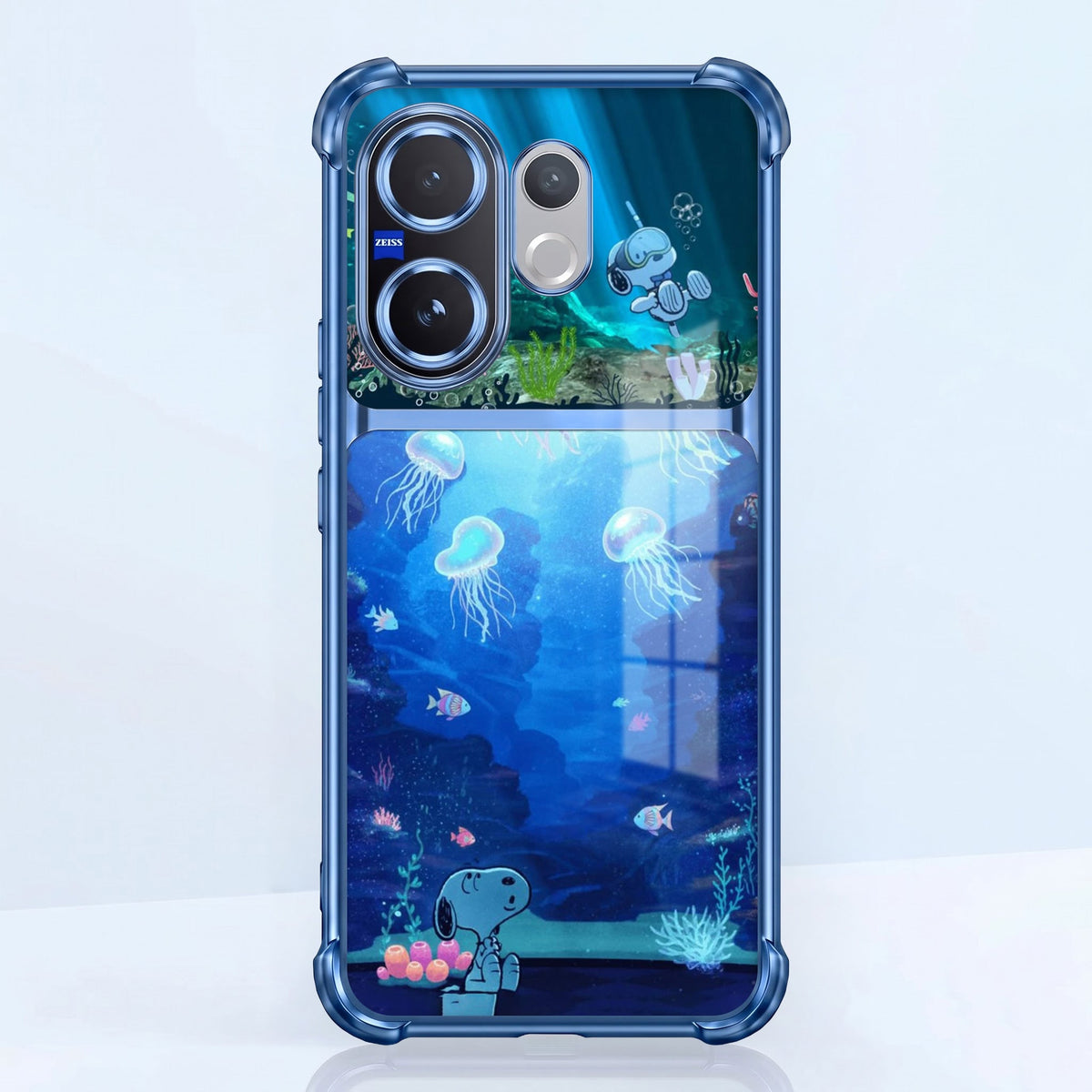 Vivo V60 5G Mystic Jellyfish Dual-Tone Transparent Airbags Case