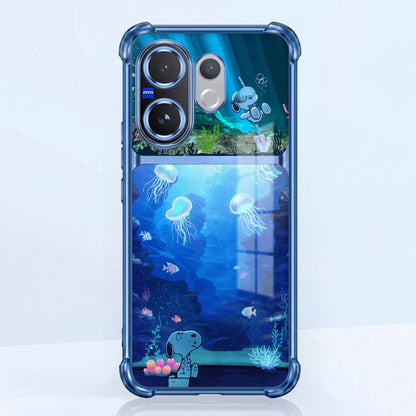 Vivo V60 5G Mystic Jellyfish Dual-Tone Transparent Airbags Case