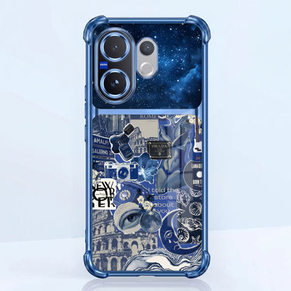 Vivo V60 5G Cosmic Vintage Dual-Tone Transparent Airbags Case