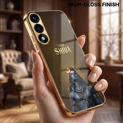 OnePlus Nord 5 5G Lord Shiva Gold Electroplated Glass Phone Back Case