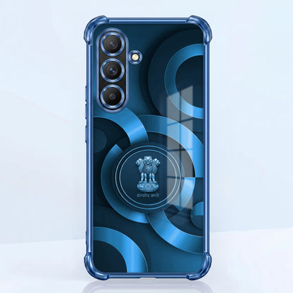 Samsung Galaxy A56 5G Blue Emblem Airbags Printed Back Case