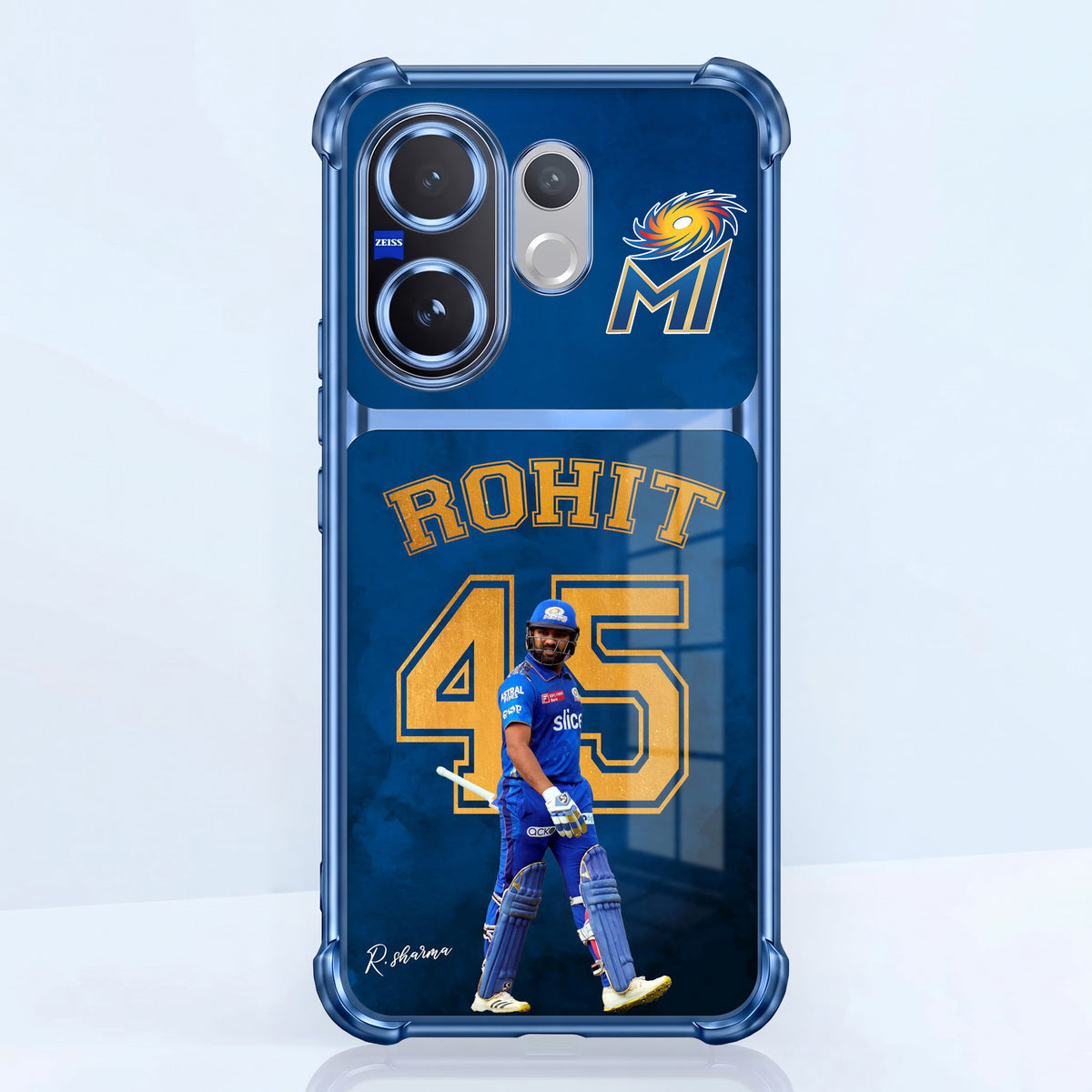 Vivo V60 5G Hitman Rohit Dual-Tone Transparent Airbags Case