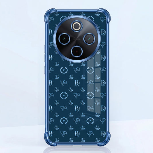 Vivo T4 5G Luxury Monogram Blue Airbags Printed Back Case