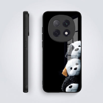 Oppo F29 Pro 5G Premium Acrylic Shockproof Glass Back Case (Fluffy Puppies)