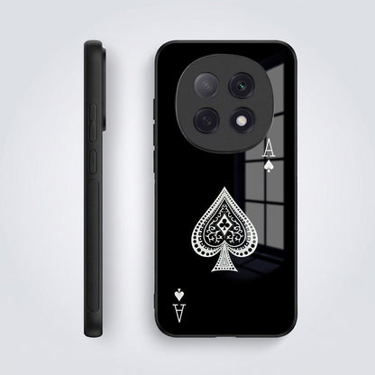 Oppo F29 Pro 5G Premium Acrylic Shockproof Glass Back Case (Black Ace)