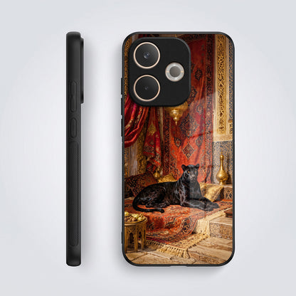Oppo A5 Pro 5G Royal Black Panther Acrylic Glass Back Case