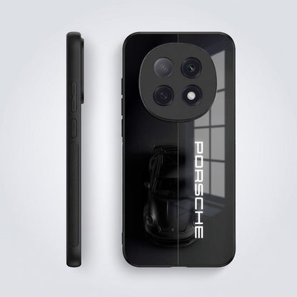 Oppo F29 Pro 5G Premium Acrylic Shockproof Glass Back Case (Black Porsche)