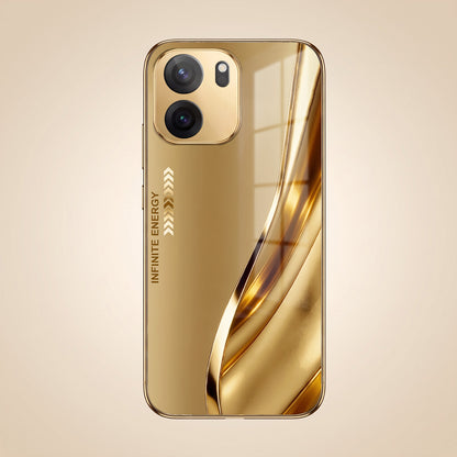 OnePlus Nord CE6 5G Luxury Infinity Energy Gold Electroplated Glass Phone Case