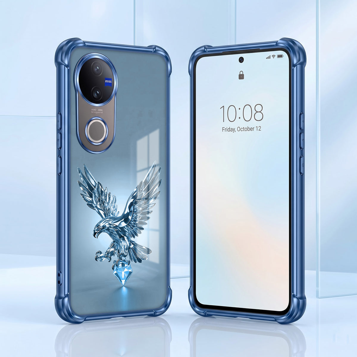 Vivo V50 5G Blue Eagle Airbags Printed Back Case