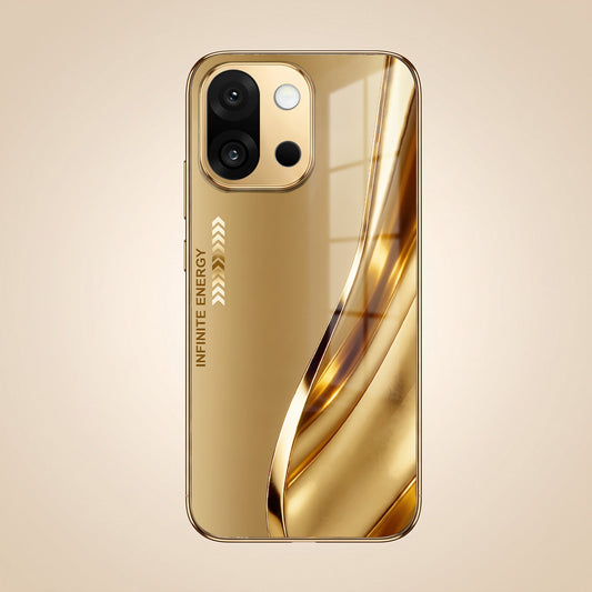OnePlus 13s 5G Luxury Infinity Energy Gold Electroplated Glass Phone Case
