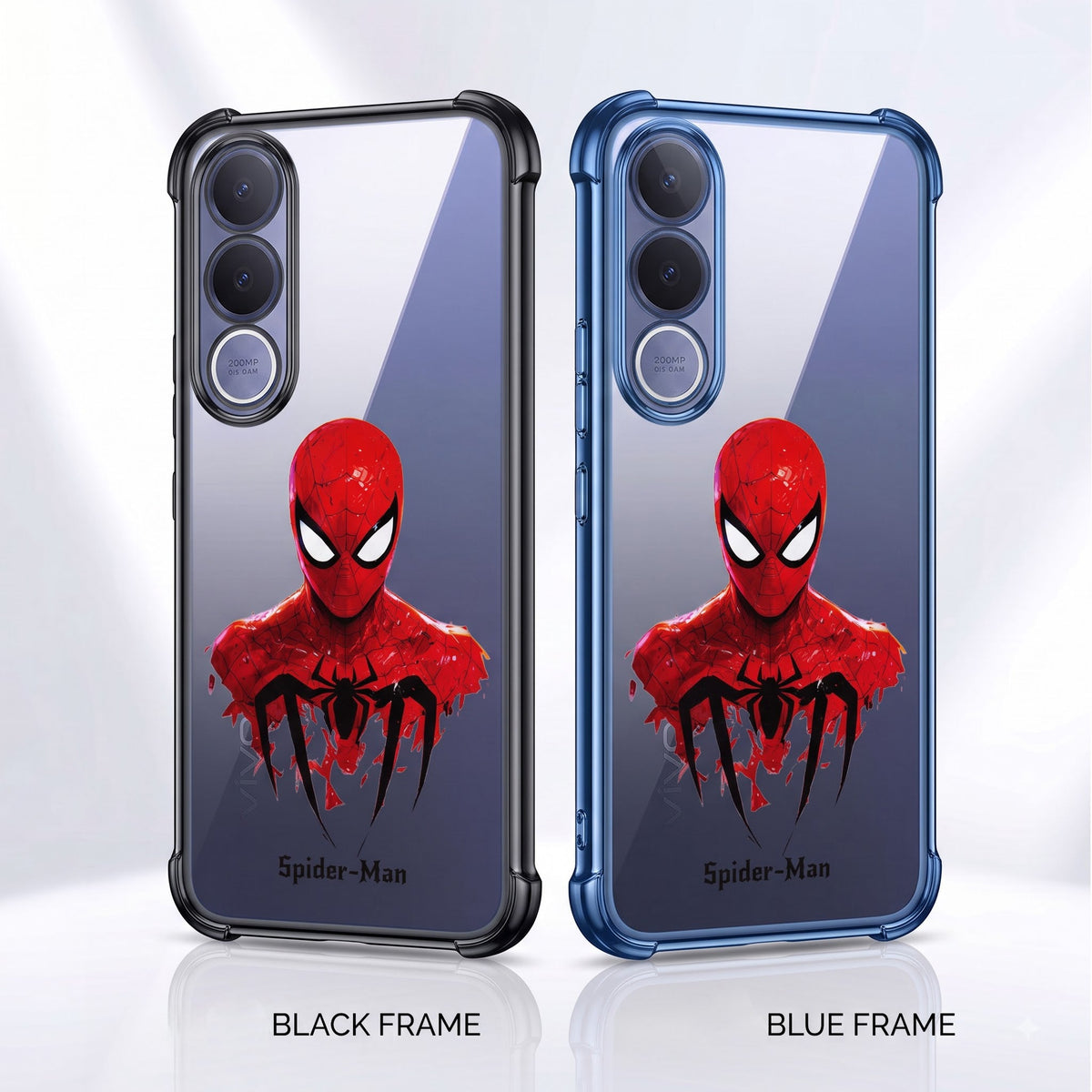 Vivo V70 FE 5G Premium 3D Spot UV Spider-Man Sticker Shockproof Airbags Case