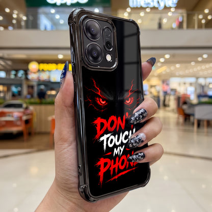 Oppo Reno 14 5G Don't Touch My Phone Airbags Printed Back Case