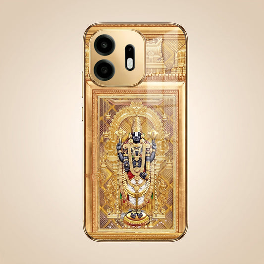OnePlus N6 5G Premium Heritage Gold Electroplated Glass Phone Back Case