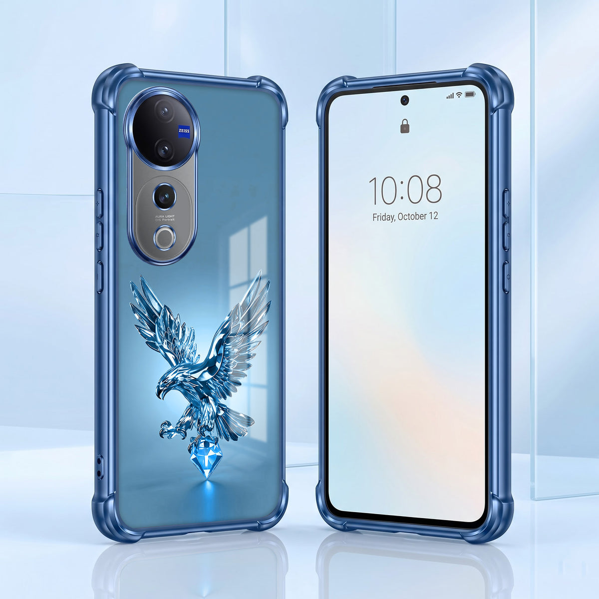 Vivo V40 Pro 5G Blue Eagle Airbags Printed Back Case