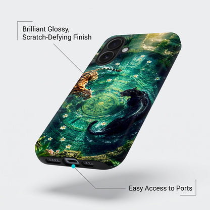 iPhone 16 5G Tiger & Panther Mystic Protective Case