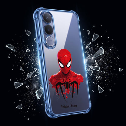 Vivo V70 FE 5G Premium 3D Spot UV Spider-Man Sticker Shockproof Airbags Case