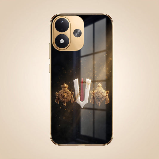 Redmi Note 17 5G Royal Heritage Edition Gold Electroplated Glass Phone Back Case