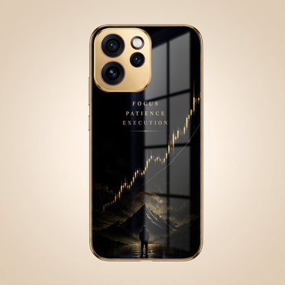 Oppo Reno 15 Pro Mini 5G Focus Gold Electroplated Glass Phone Back Case