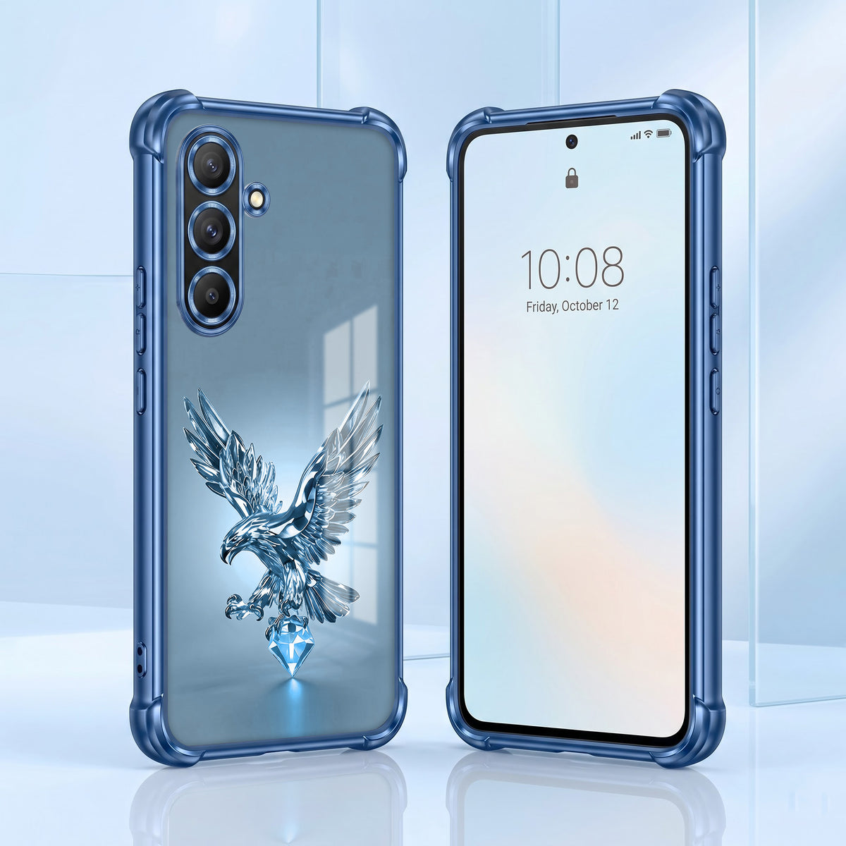 Samsung Galaxy A56 5G Blue Eagle Airbags Printed Back Case
