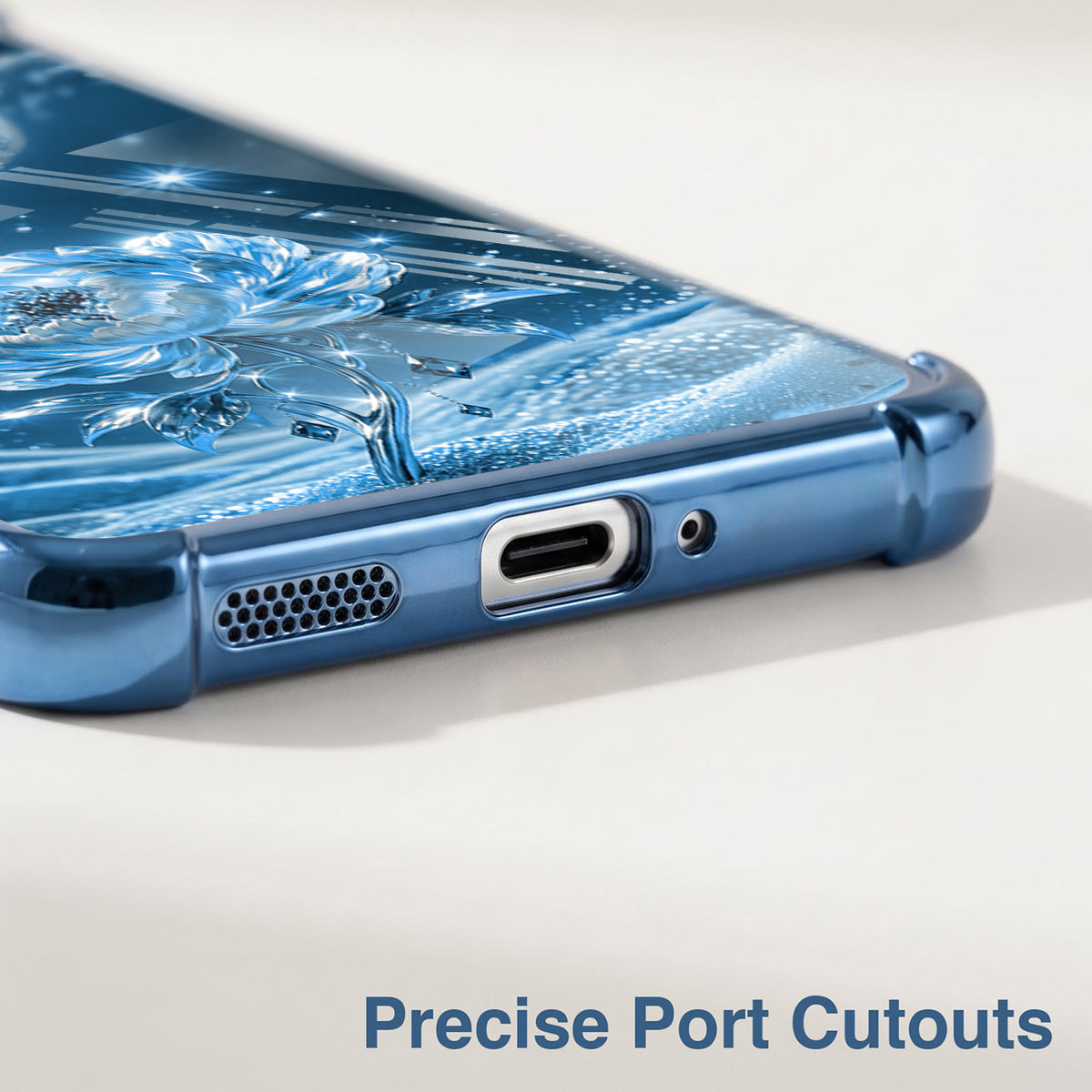 Oppo F29 5G Blue Rose Airbags Printed Back Case