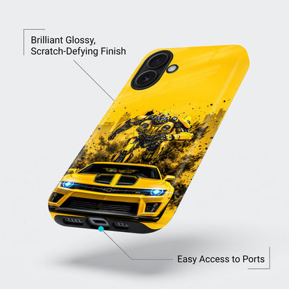 iPhone 16 5G Yellow Transformers Car Protective Case