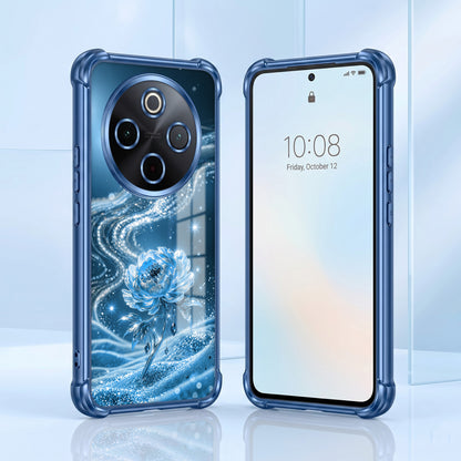 Vivo T4 5G Blue Rose Airbags Printed Back Case