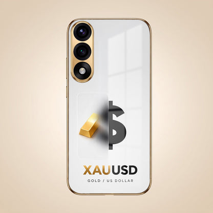 Oneplus Nord 5 5G Luxury XAU/USD Gold Electroplated Glass Phone Back Case